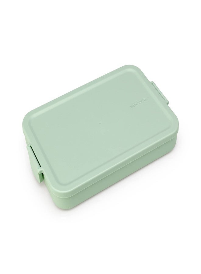 Brabantia Make & Take Large Lunch Box Leak-Proof Food Storage Container for Office, School, Travel - BPA-Free, Microwave & Dishwasher Safe - Tiffin Box for Adults & Kids - Jade Green - Image 1